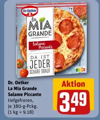 REWE Dr. Oetker La Mia Grande Salame Piccante tilbud