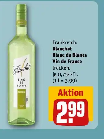 REWE DE Blanchet Blanc de Blancs Vin de France tilbud