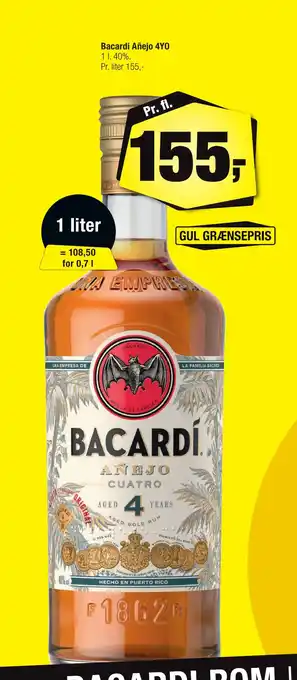 Calle Bacardi Añejo 4YO tilbud