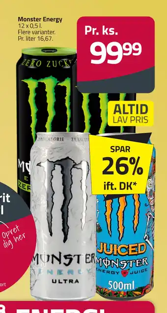 Fleggaard Monster Energy tilbud