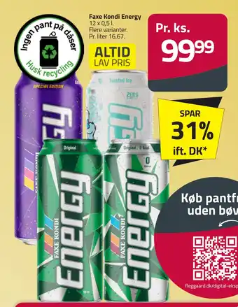 Fleggaard Faxe Kondi Energy tilbud