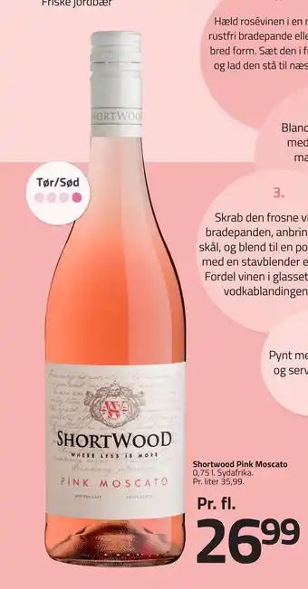 Fleggaard Shortwood Pink Moscato tilbud