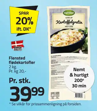 Fleggaard Flensted flødekartofler tilbud