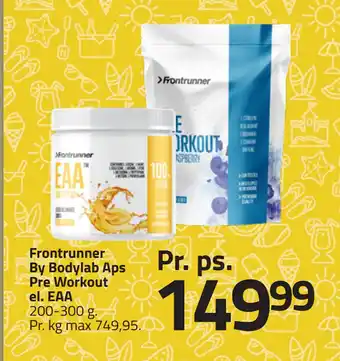 Fleggaard Frontrunner By Bodylab Aps Pre Workout el. EAA tilbud