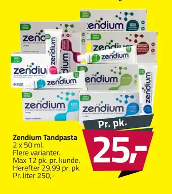 Fleggaard Zendium Tandpasta tilbud