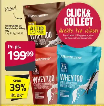 Fleggaard Frontrunner By Bodylab Aps Whey 100 tilbud