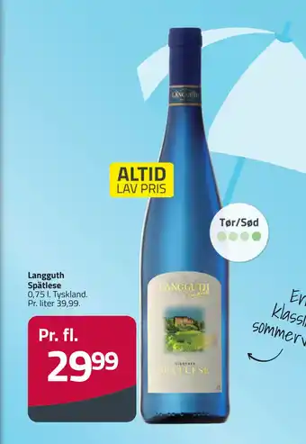Fleggaard Langguth Spätlese tilbud