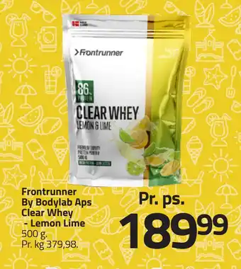 Fleggaard Frontrunner By Bodylab Aps Clear Whey - Lemon Lime tilbud