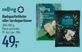 Føtex Rødspættefileter eller torskeportioner tilbud