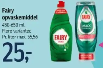 Føtex Fairy opvaskemiddel tilbud