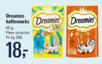 Føtex Dreamies kattesnacks tilbud