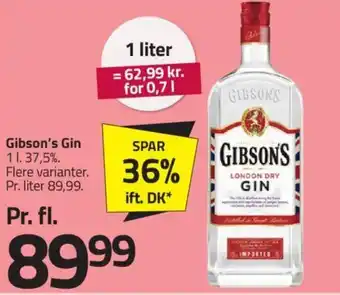 Fleggaard Gibson's Gin tilbud
