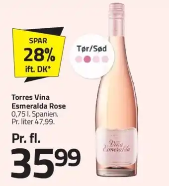 Fleggaard Torres Vina Esmeralda Rose tilbud