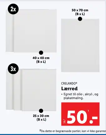 Lidl Lærred tilbud