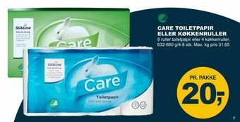 Let-Køb Care toiletpapir eller køkkenruller tilbud