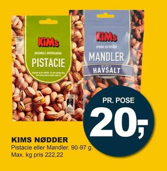 Let-Køb Kims nødder tilbud