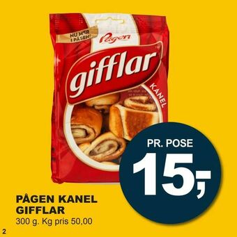 Let-Køb Pågen kanel gifflar tilbud