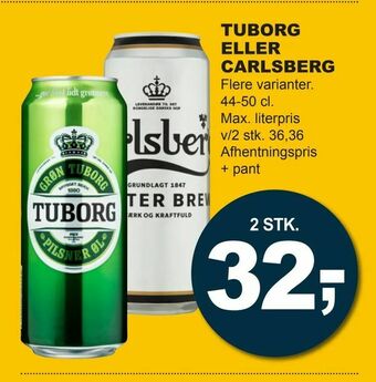 Let-Køb Tuborg eller carlsberg tilbud