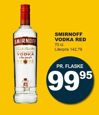 Let-Køb Smirnoff vodka red tilbud