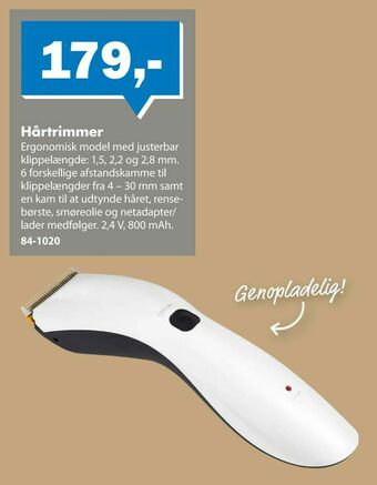 Biltema Hårtrimmer tilbud