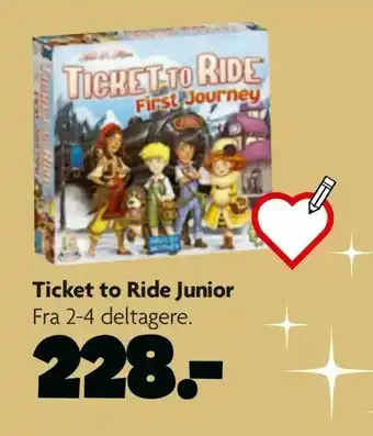 Fætter BR Ticket to Ride Junior tilbud