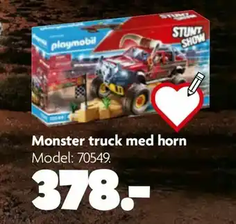 Fætter BR Monster truck med horn tilbud
