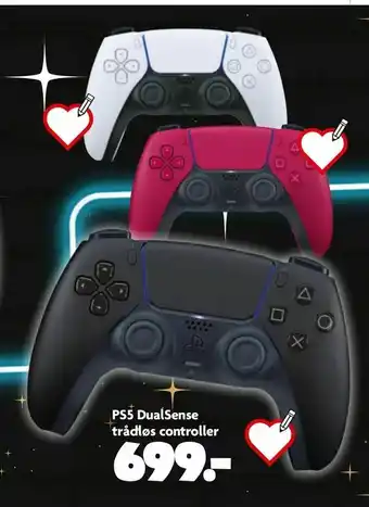 Fætter BR PS5 DualSense trådløs controller tilbud