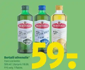 Coop 365 Bertolli olivenolie* tilbud