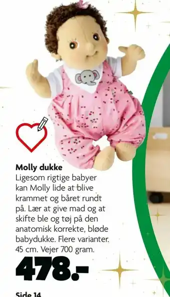 Fætter BR Molly dukke tilbud