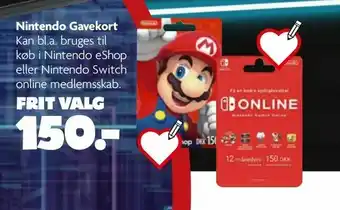 Fætter BR Nintendo Gavekort tilbud