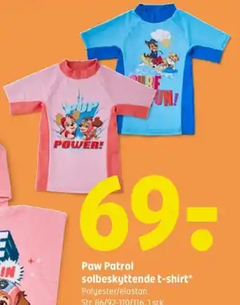 Coop 365 Paw Patrol solbeskyttende t-shirt* tilbud