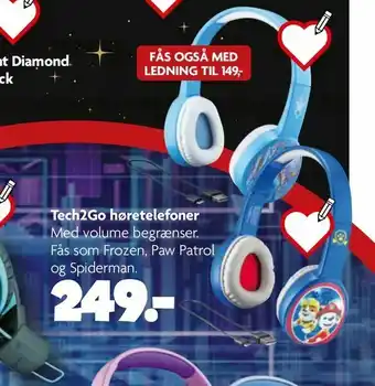 Fætter BR Tech2Go høretelefoner tilbud
