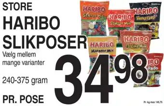 ABC Lavpris HARIBO SLIKPOSER tilbud