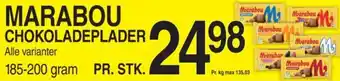 ABC Lavpris MARABOU CHOKOLADEPLADER tilbud