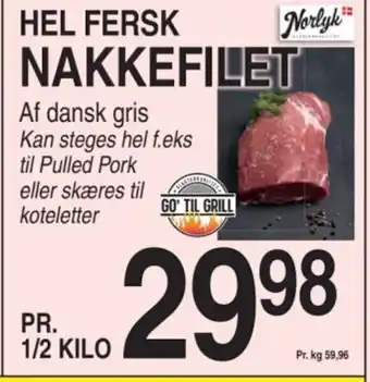 ABC Lavpris HEL FERSK NAKKEFILET tilbud