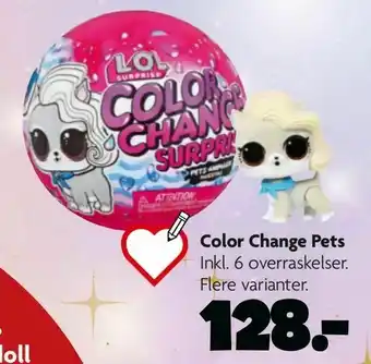 Fætter BR Color Change Pets tilbud