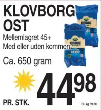 ABC Lavpris KLOVBORG OST tilbud