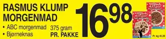 ABC Lavpris RASMUS KLUMP MORGENMAD tilbud