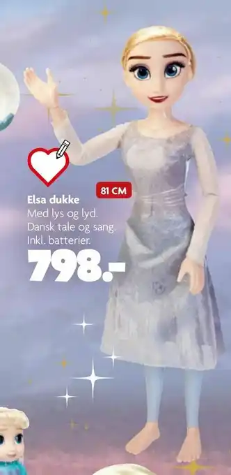 Fætter BR Elsa dukke tilbud