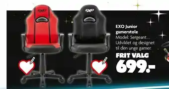Fætter BR EXO Junior gamerstole tilbud