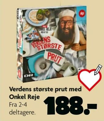 Fætter BR Verdens største prut med Onkel Reje tilbud