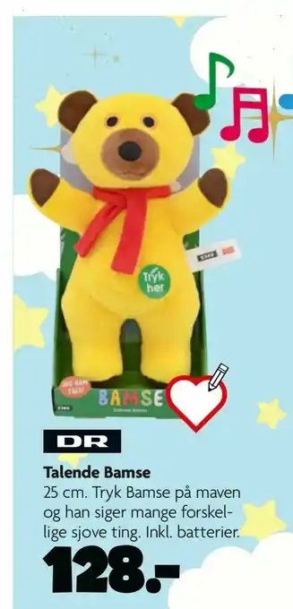 Fætter BR Talende Bamse tilbud