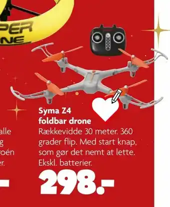 Syma Z4 foldbar drone