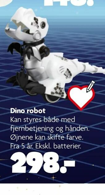 Fætter BR Dino robot tilbud