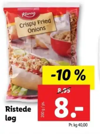 Lidl Ristede løg tilbud