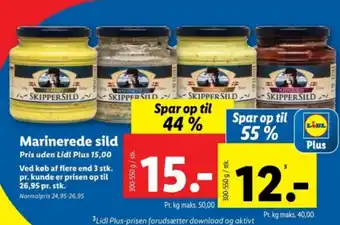 Lidl Marinerede sild tilbud