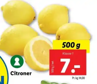 Lidl Citroner tilbud