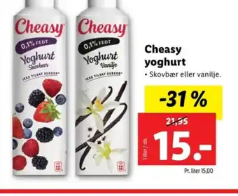 Lidl Cheasy yoghurt tilbud