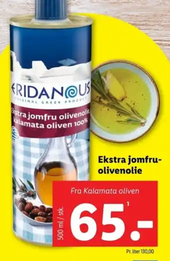 Lidl Ekstra jomfru- olivenolie tilbud