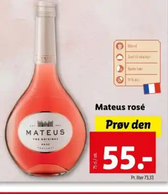 Lidl Mateus rosé tilbud